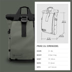 WANDRD PRVKE 21L, V3 Backpack: Weather-Resistant Travel & Camera Backpack - Image 9