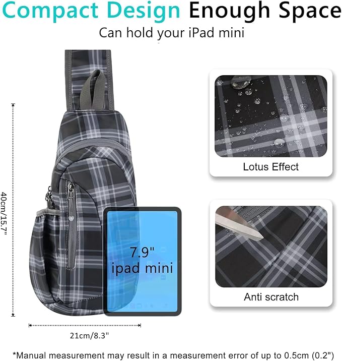 TITECOUGO Small Sling Bag, Lightweight Crossbody Backpack - Image 4