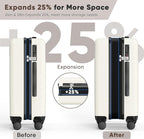 SHOWKOO Luggage Sets 3 Piece 100% PC Ultra Tough Hardside Expandable Suitcases - Image 6