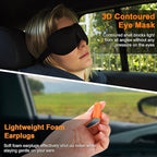 Travel Pillow - Hooded Neck Pillow Airplane Memory Foam Filling - Image 5