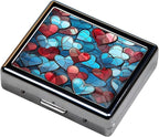 Silver Vintage Pill Box 7 Day Metal Pill Box - Image 3