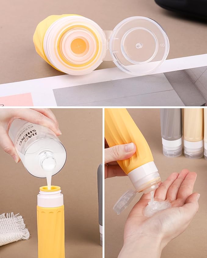 Travel Bottles for Toiletries 8 Pack, Travel Size Toiletries, Tsa Approved - Image 2
