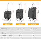 3-Piece Softside Expandable Luggage Set - Image 2