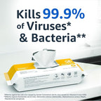 Amazon Basics Disinfecting Wipes, Lemon & Fresh Air Scent, - Image 3