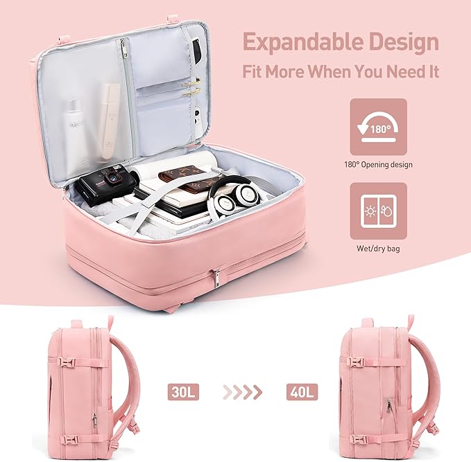 SHOWKOO Travel Backpack For Man Women, Airline Approved Carry On Laptop - Image 5