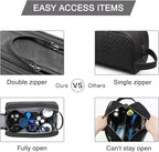 BAGSMART Toiletry Bag for Men, Canvas Travel Toiletry Organizer Dopp Kit - Image 5