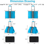 QOGiR Neoprene Multipurpose Beach Bag Tote - Image 2