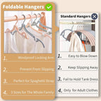 20 Pcs Foldable Travel Hangers - Image 5