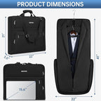 Garment Bags for Travel, Large Suit Travel Bag Convertible Travel Garment Bag - Image 2