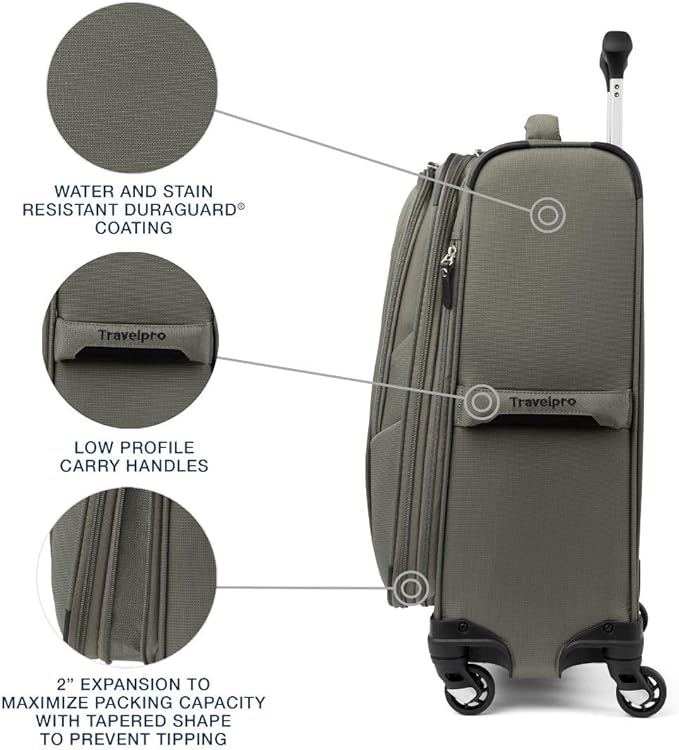 Travelpro Maxlite 5 Softside Expandable Carry-On Luggage - Image 3