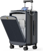 Carry on Luggage 22x14x9 Airline Approved, Durable PC Hardside Suitcase by MGB
