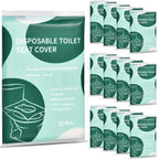 120 Pcs Disposable Flushable Paper Toilet Seat Covers Travel Supplies Essentials by KISEER