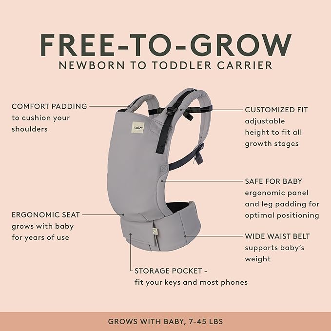 Baby Tula Breathable Mesh Panel Free-to-Grow Baby Carrier - Image 2