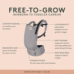 Baby Tula Breathable Mesh Panel Free-to-Grow Baby Carrier - Image 2