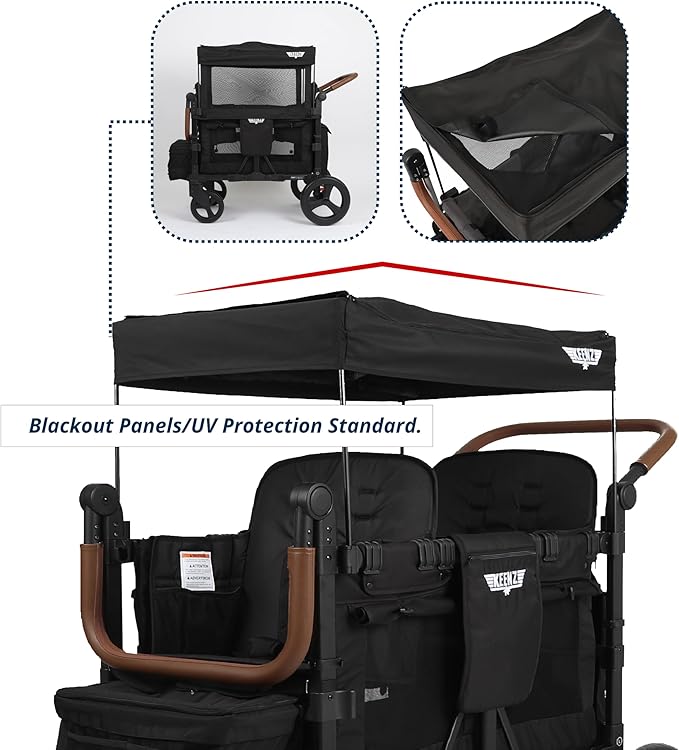 Keenz VYOO Stroller Wagon with Canopy - Image 7