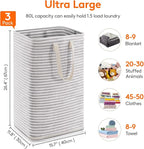 Lifewit 3 Pack Laundry Hamper Large Collapsible Laundry Baskets, Freestanding - Image 3