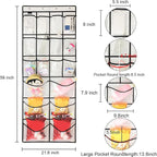 Extra Large Hanging Crystal Clear Over Door Shoe Organizers, Closet Shoe - Image 3