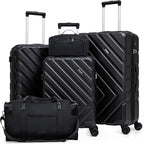 Luggage Sets 5 Piece, Suitcases by Eeeza