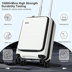 Carry On Luggage 22×14×9 Airline Approved, 20 Inch Lightweight ABS+PC Hard - Image 7