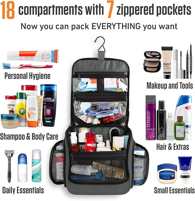 VENTURE 4TH Hanging Travel Toiletry Bag - Image 3