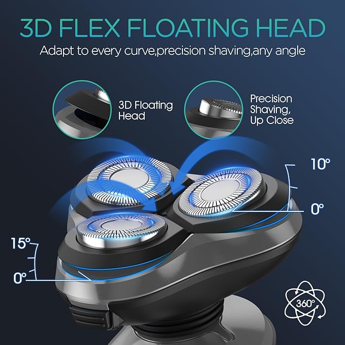 VOYOR Electric Razor for Men Cordless Shavers for Shaving - Image 3