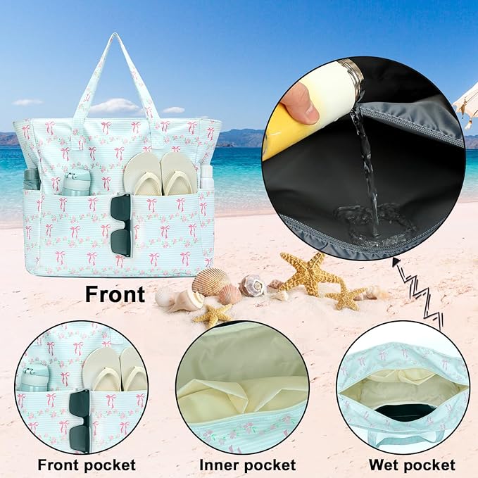 Waterproof Beach Tote Pool Bags - Image 6