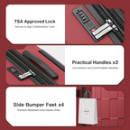 SHOWKOO Luggage Sets 3 Piece Hardside Expandable Lightweight PC Suitcase Sets - Image 7