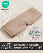 Zenssia Satin Sleep Mask for Women and Men, Lightweight Padded Eye Mask - Image 3