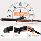 Nicebay Curling Iron, 1 Inch Hair Curling Wand with Ceramic Coating, Professional Hair Curler, Fast Heating up to 430°F, 60 Mins Auto Off, Suit for Different Hairstyle, Rose Gold