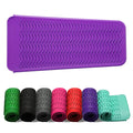 ZAXOP Resistant Silicone Mat Pouch for Flat Iron, Curling Iron,Hot Hair Tools (Purple)