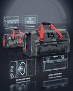 BORLENI Waterproof Motorcycle Dry Duffel Bag Luggage Tail Bag - Image 3