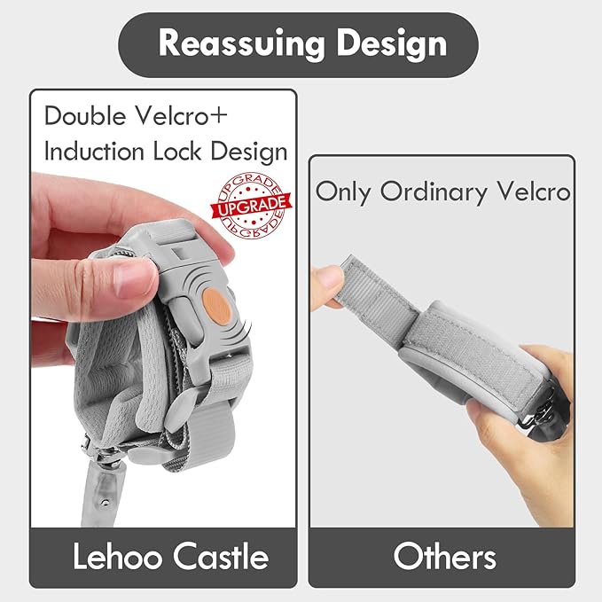 Lehoo Castle Toddler Leash Wrist, 4.9ft Kid Leash Wrist - Image 3