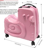 CNCEST 20" Kid's Ride-on Travel Suitcase, Rolling Luggage - Image 2