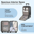 Expandable Carry On Luggage Airline Approved, 20 Inch Lightweight ABS+PC Hard - Image 4
