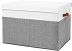 Large Toy Storage Box with Lid, Collapsible Sturdy Toys Storage Organizer Chest - Image 9