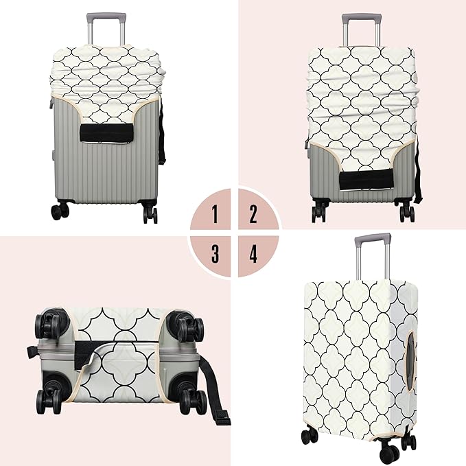 Travel Luggage Cover Suitcase Protector Fits 18-32 Inch Wheel Covers - Image 3