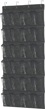 Simple Houseware 24 Pockets Large Clear Pockets Over The Door Hanging Shoe by SimpleHouseware