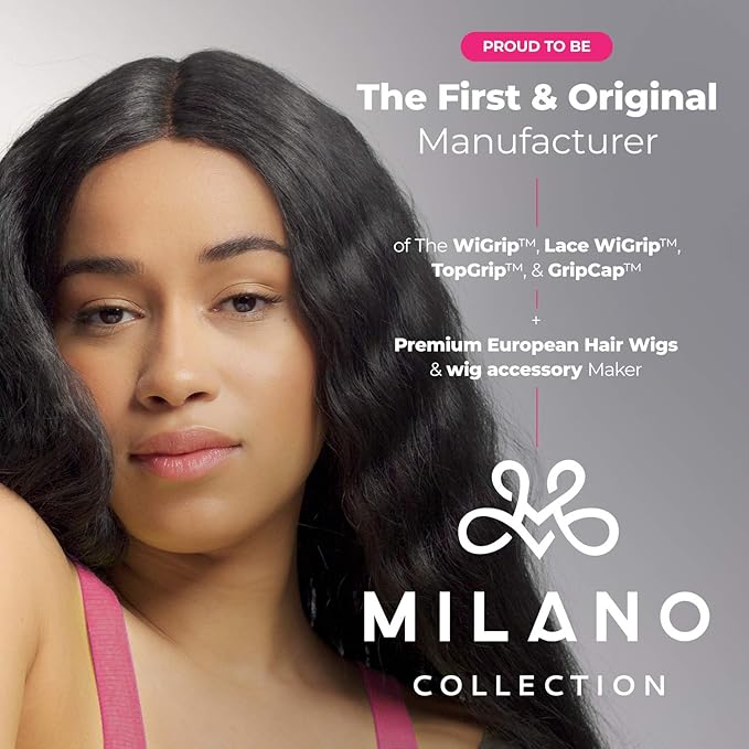 Milano Collection Professional Wig and Extension, No Tangle, Durable, Salon Grade Brush and Teasing Comb Duo, Brush and Comb Set - Black