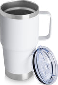 20oz Tumbler with Handle & Lid, Insulated Stainless Steel Travel Mug, Leakproof by HASLEOUTFITTERS