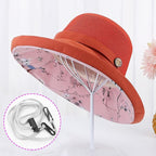 Women Wide Brim Sun Hats Metal Wired Edge Summer UV Protection Beach Fishing Hat - Image 2
