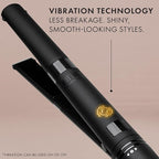 HOT Tools Pro Artist SmoothWave Vibrating Flat Iron | Hair Straightener for Ultra Sleek Hairstyles, Turn on Vibration Technology for Super Smooth Results