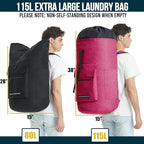 Laundry Bag Extra Large 115L，Laundry Backpack - Image 2