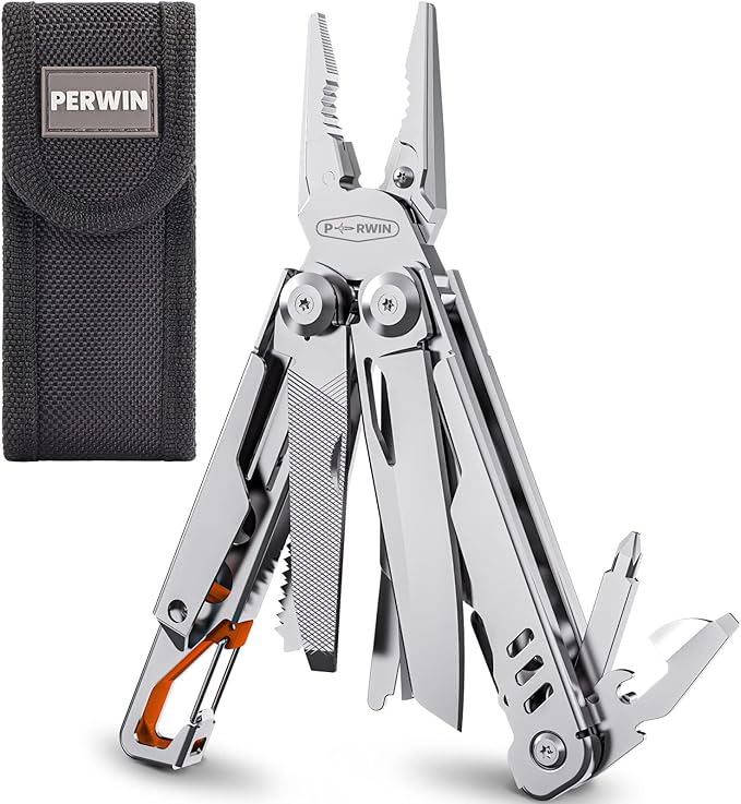 Multitool Stainless Steel Multi-Tool Pliers 13-in-1 by PERWIN