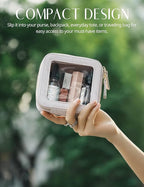 Popvibe Clear Makeup Bag Travel Cosmetic Case Transparent Toiletry Bag - Image 3