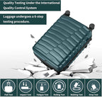 Lightweight Luggage with Spinner Wheels & YKK Zipper, 3-Piece Suitcase ABS+PC - Image 3