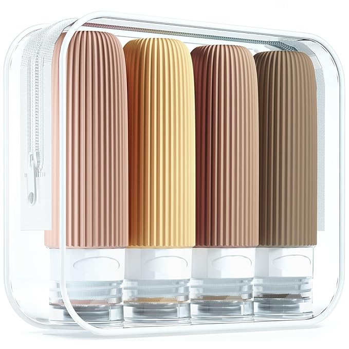 Travel Bottles for Toiletries, Tsa Approved 3oz Portable Travel Bottles by Mrsdry