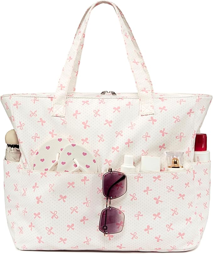 LEDAOU Beach Bag Waterproof Sandproof Women Tote Bag Pool Bag - Image 9
