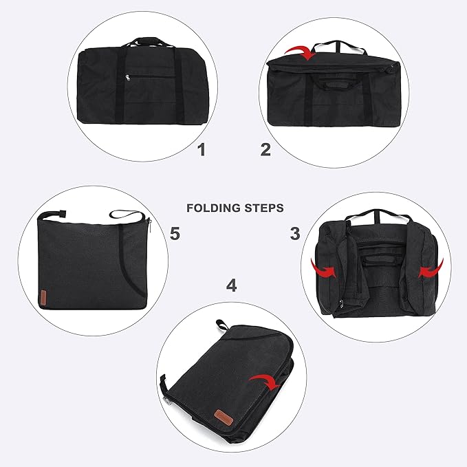 80L Duffle Bag for Travel, Large Foldable Waterproof Travel Duffel Bags - Image 7