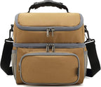 FlowFly Double Layer Cooler Insulated Lunch Bag Adult Lunch Box Large Tote Bag - Image 8