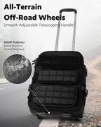 Rolling Tactical Laptop Backpack, Underseat Travel Backpack - Image 5